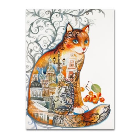 Oxana Ziaka 'Saint Petersburg Cat' Canvas Art,18x24